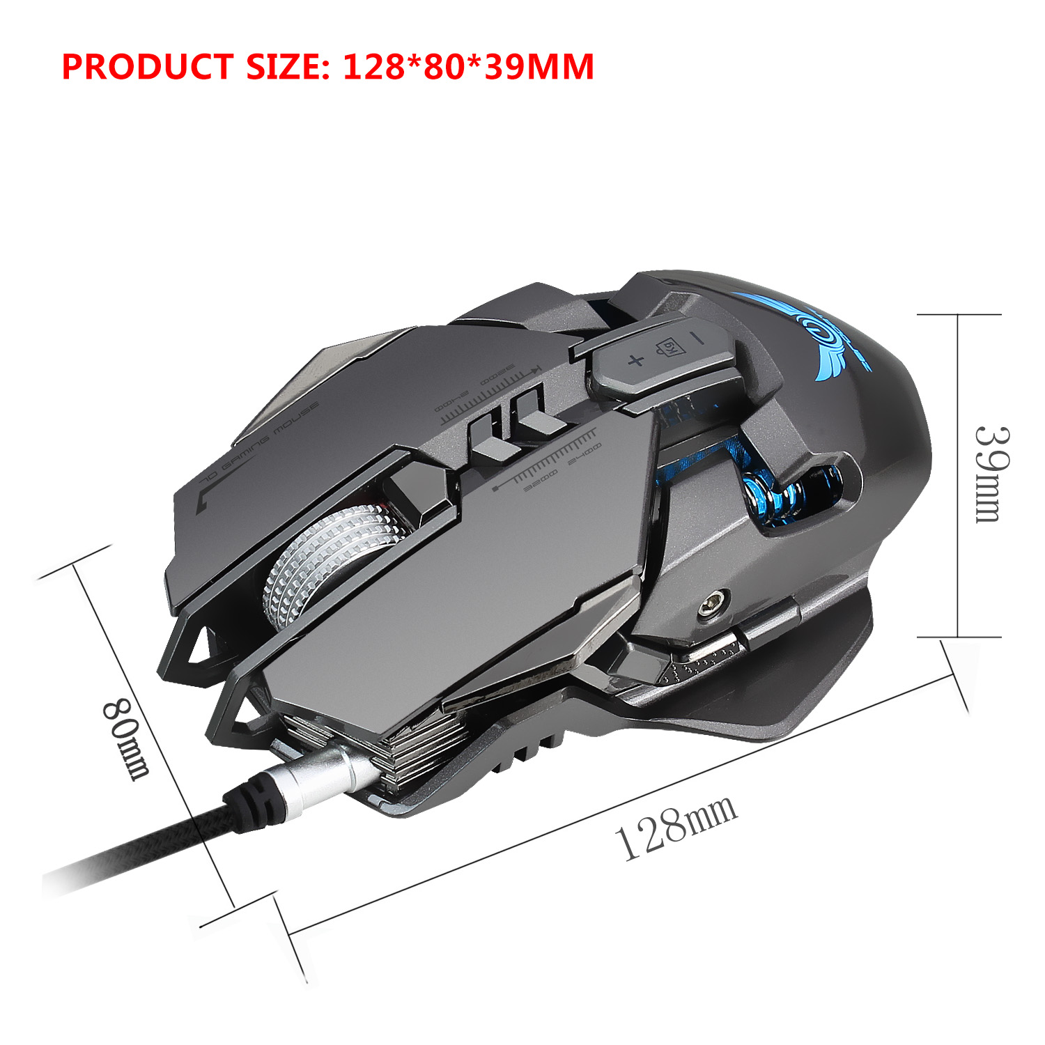 Gaming mechanical wired gaming mouse