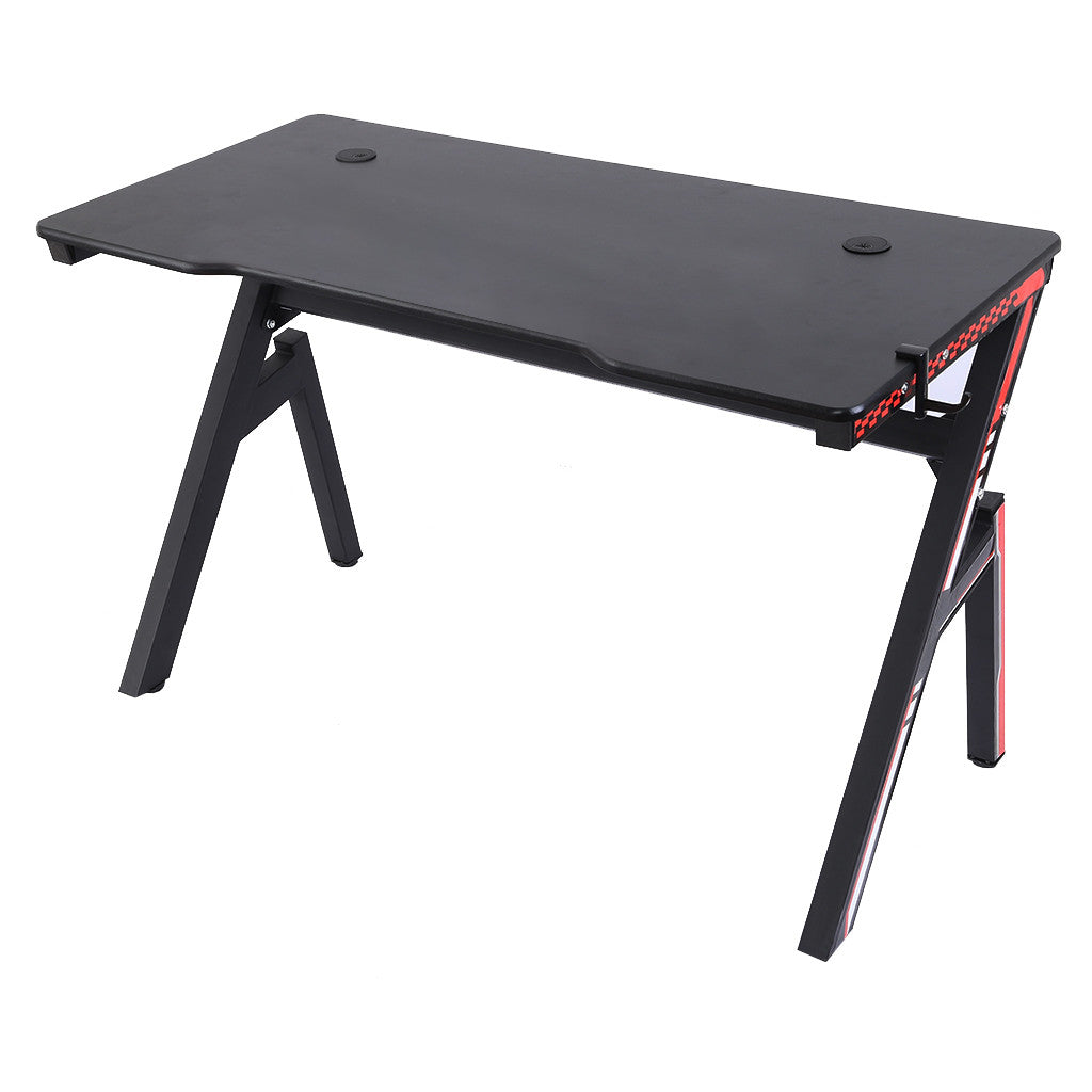 Gaming Desk 47.2 inches Home Office Computer Table, Black Gamer Workstation