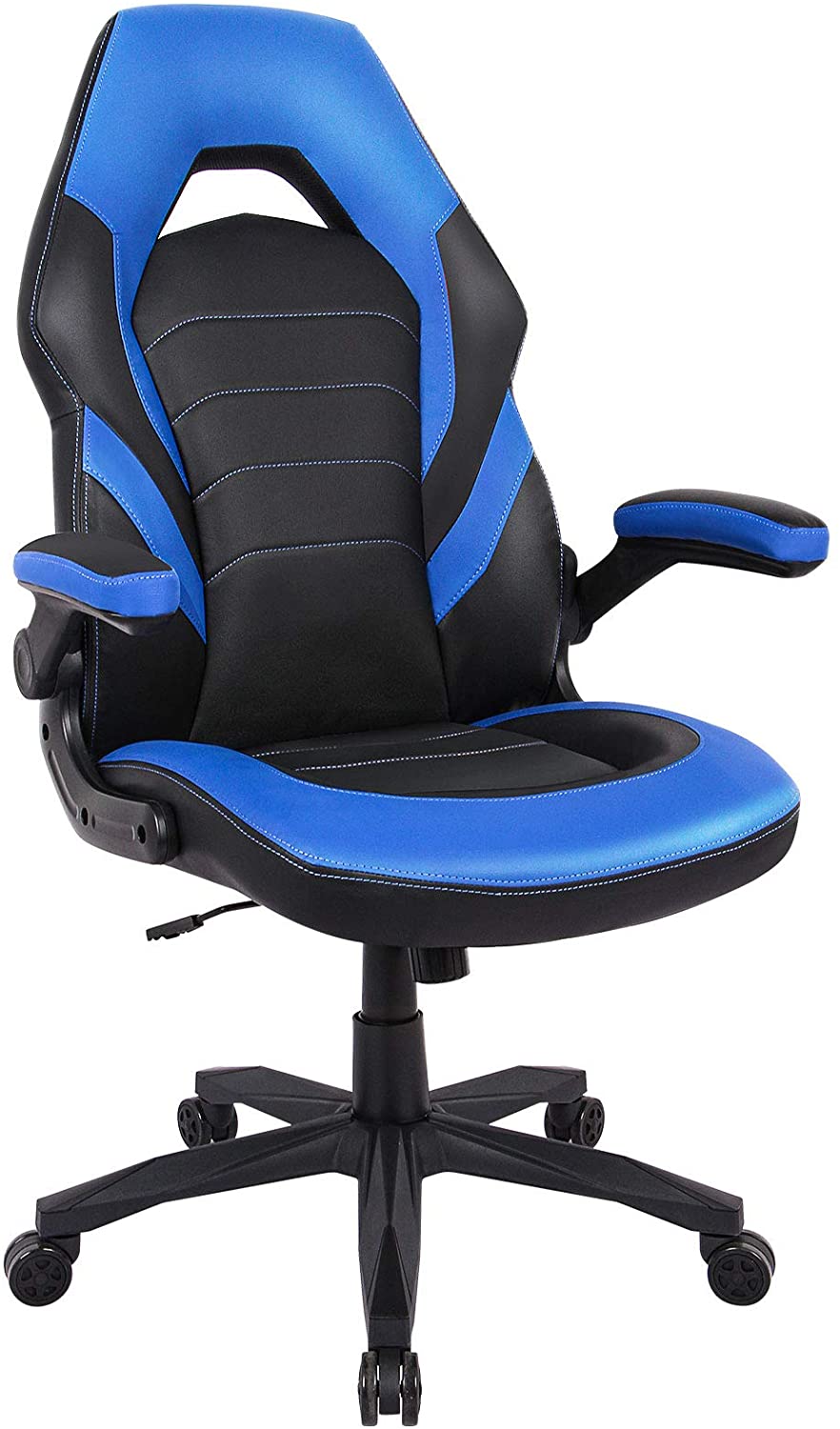 Aidoly Gaming Chair Racing Computer Desk Executive Office Chair, 360 degree Swivel Flip-up Arms Ergonomic Design for Lumbar Support Women Men Adults